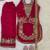 Pink gmy silk embroidery sequence work girls kids dress set