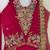 Pink gmy silk embroidery sequence work girls kids dress set
