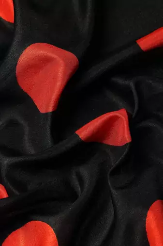 Black elegant printed silk cotton saree with blouse piece