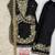 Black gmy silk embroidery sequence work girls kids dress set