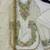 White gmy silk embroidery sequence work girls kids dress set