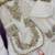 White gmy silk embroidery sequence work girls kids dress set