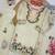 White fendi silk rich embroidery with elegant sequence work for girls kids dress set