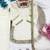 White fendi silk rich real mirror lace  work for girls kids dress set