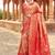 Women's red soft banarasi silk blend zari woven saree with blouse
