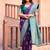 Purple soft banarasi silk blend zari woven saree with blouse