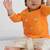 Marigold orange embroidered chanderi dhoti kurta set