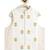 Off white floral embroidered cotton bundi jacket