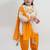 Off white floral embroidered cotton kurti set
