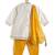 Off white floral embroidered cotton kurti set