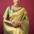 Mint green soft banarasi tissue silk blend weaving saree with blouse piece