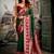 Dark green soft banarasi silk blend saree with blouse piece