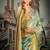 Turquoise woven soft kanjivaram style silk blend saree for wedding