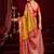 Mustard soft banarasi silk blend zari woven saree with blouse piece