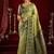Light green soft banarasi silk blend zari woven saree with blouse piece