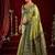 Light green soft banarasi silk blend zari woven saree with blouse piece