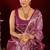 Lilac soft banarasi silk blend zari woven saree with blouse piece