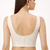 White rayon embroidered with sequin non padded blouse with lining