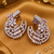 Rose Gold CZ Bloom Party Wear Earrings