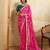 Enchanting pink sequins embroidered georgette saree with blouse