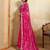 Enchanting pink sequins embroidered georgette saree with blouse