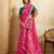 Enchanting pink sequins embroidered georgette saree with blouse