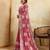 Mesmerizing gajri pink sequins embroidered star georgette latest designer traditional saree