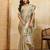 Delightful pista green sequins embroidered banarasi silk designer wedding saree