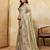 Delightful pista green sequins embroidered banarasi silk designer wedding saree