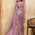 Bewitching purple sequins embroidered banarasi silk saree with blouse