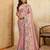 Fetching pink sequins embroidered banarasi silk latest designer traditional saree