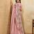 Fetching pink sequins embroidered banarasi silk latest designer traditional saree