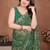Charming green sequins embroidered georgette designer traditional saree