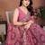 Delightfully pink sequins embroidered georgette designer bollywood saree