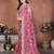 Delightfully pink sequins embroidered georgette designer bollywood saree