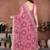 Delightfully pink sequins embroidered georgette designer bollywood saree