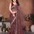 Captivating maroon sequins embroidered georgette traditional wedding saree