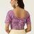 Pink cotton sanganeri printed non padded blouse