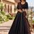 Black Cotton Plain Lehenga Choli With Real Mirror Work And Printed Dupatta