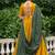 Yellow Cotton Plain Lehenga Choli With Real Mirror Work And Printed Dupatta