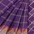 Royal violet & ash taupe chettinad cotton saree with running blouse