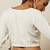 White cotton solid non padded blouse