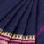 Oxford blue & magenta pink chettinad cotton saree with running blouse