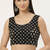 Black cotton sanganeri printed non padded blouse