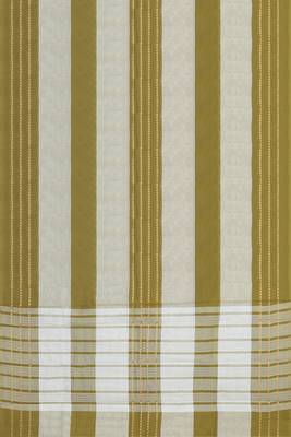 Olive moss green & soft ivory white chettinad cotton saree with running blouse 6