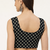 Black cotton sanganeri printed non padded blouse