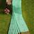 Mint green & antique gold kovai cotton saree with running blouse