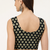 Black cotton sanganeri printed non padded blouse