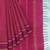 Dark magenta & antique gold polycotton kalyani saree with running blouse