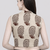 White cotton sanganeri printed non padded blouse